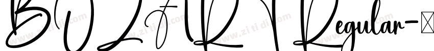 BOZART Regular字体转换
